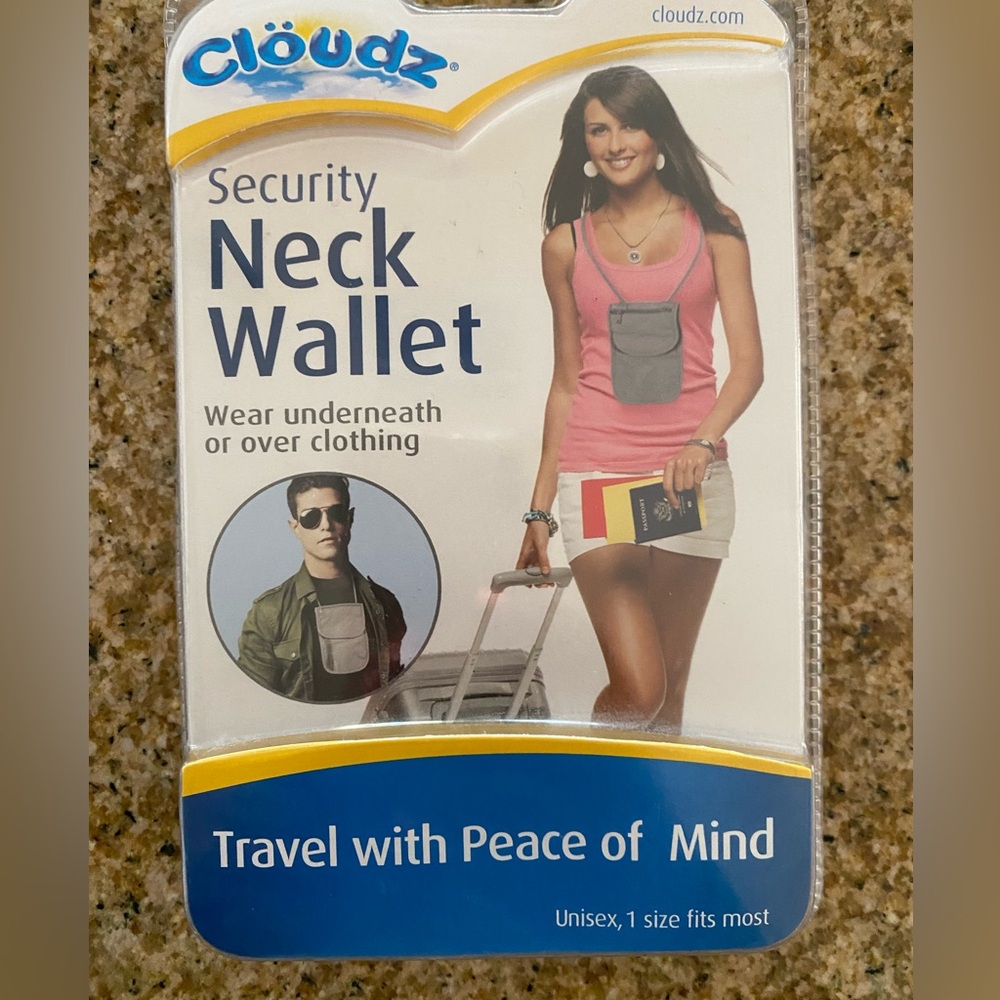 Neck Wallet for Travel- NEW IN PACKAGE